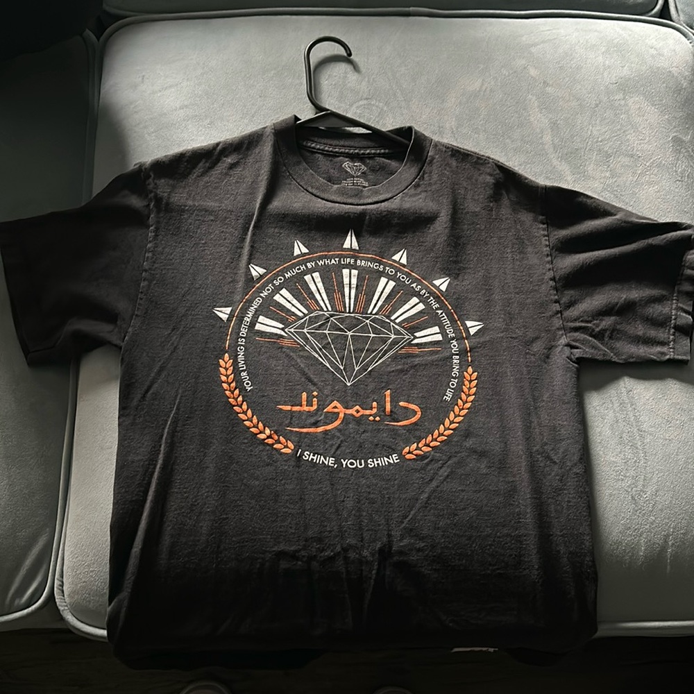 Black/Orange Diamond Co. T Medium